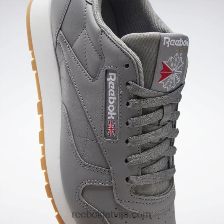klasiskas ādas kurpes0T464148 Reebok tīri pelēka 5/ftwr balta/reebok gumijas gumija-03