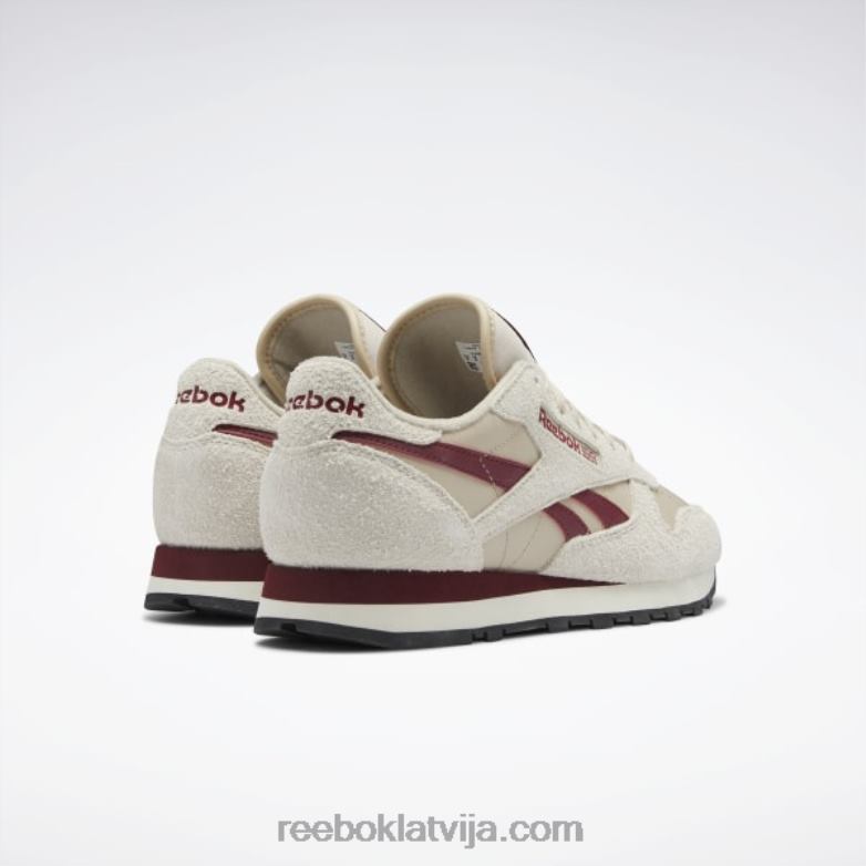 klasiskas ādas kurpes0T46458 Reebok moderna bēša/alabastra/klasiskā bordo