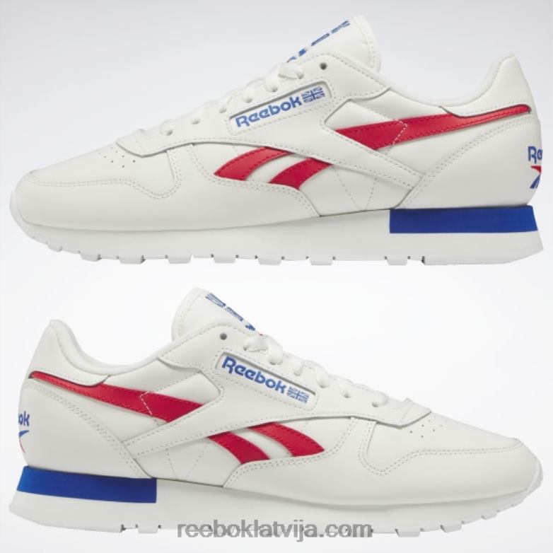 klasiskas ādas kurpes0T464683 Reebok krīts/vektorsarkans/vektorzils