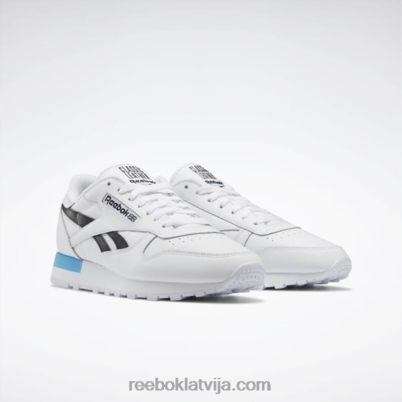 klasiskas ādas kurpes0T464684 Reebok ftwr white/core black/radiant aqua