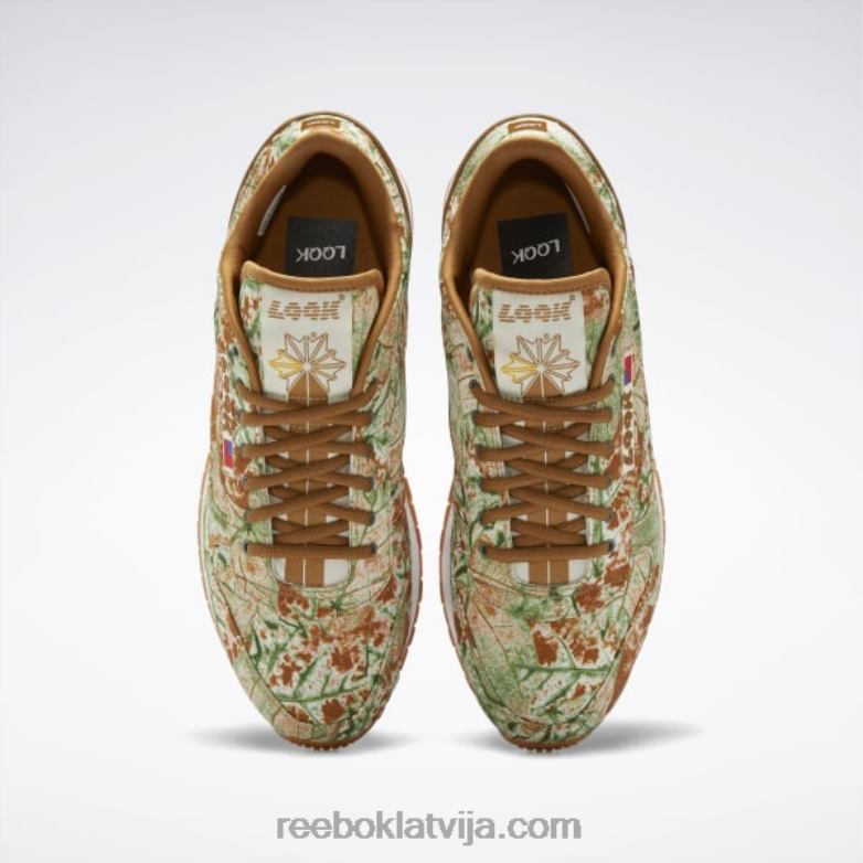 klasiskas ādas lqqk kurpes0T46472 Reebok savvaļas brūns/spilgti okers/bāli dzeltens