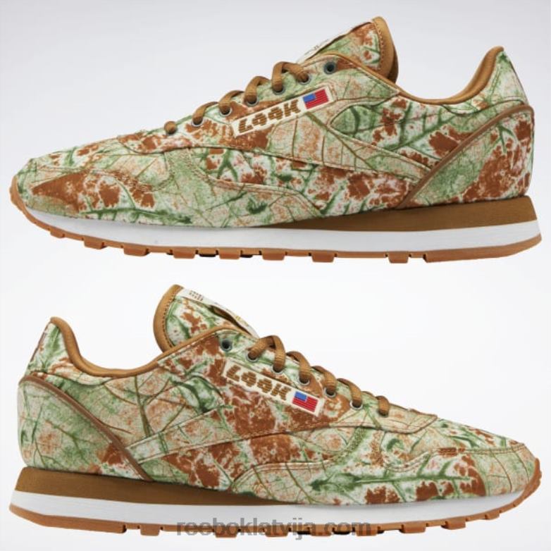 klasiskas ādas lqqk kurpes0T46472 Reebok savvaļas brūns/spilgti okers/bāli dzeltens