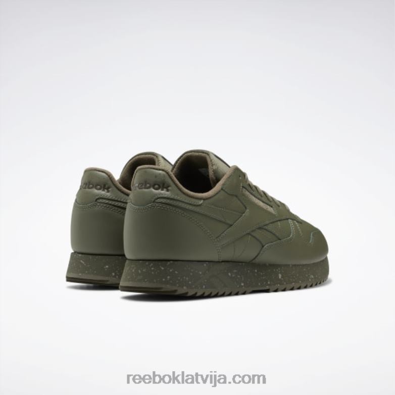 klasiskas ādas ripple kurpes0T464238 Reebok mednieks zaļš/tīri pelēks 3/army green