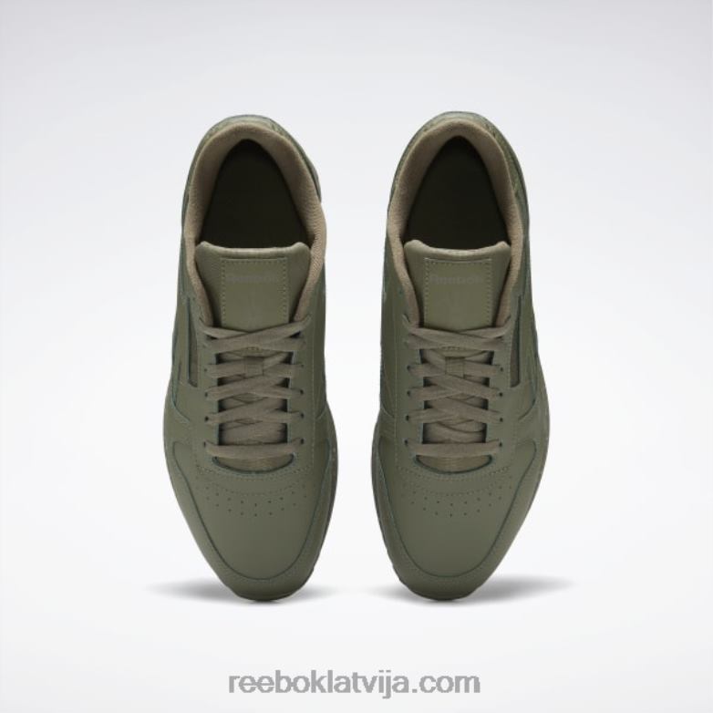 klasiskas ādas ripple kurpes0T464238 Reebok mednieks zaļš/tīri pelēks 3/army green
