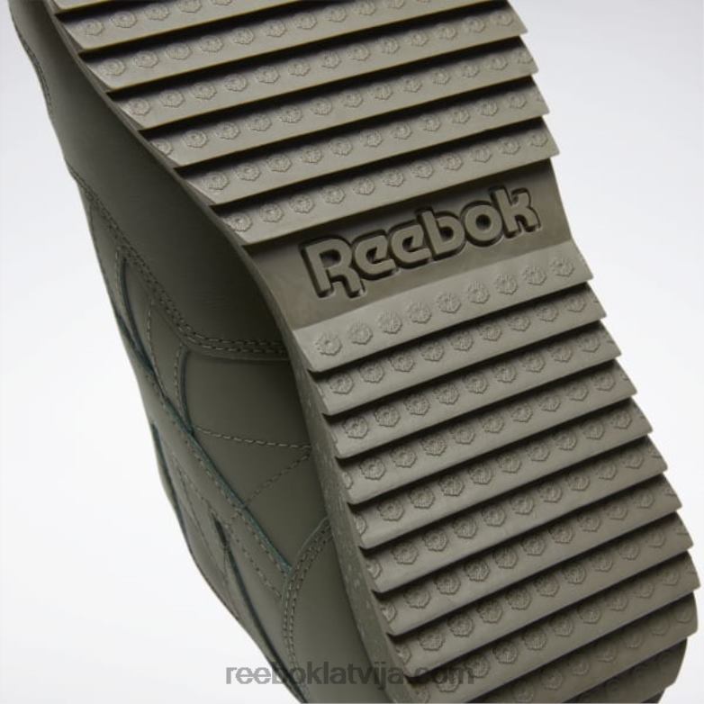 klasiskas ādas ripple kurpes0T464238 Reebok mednieks zaļš/tīri pelēks 3/army green