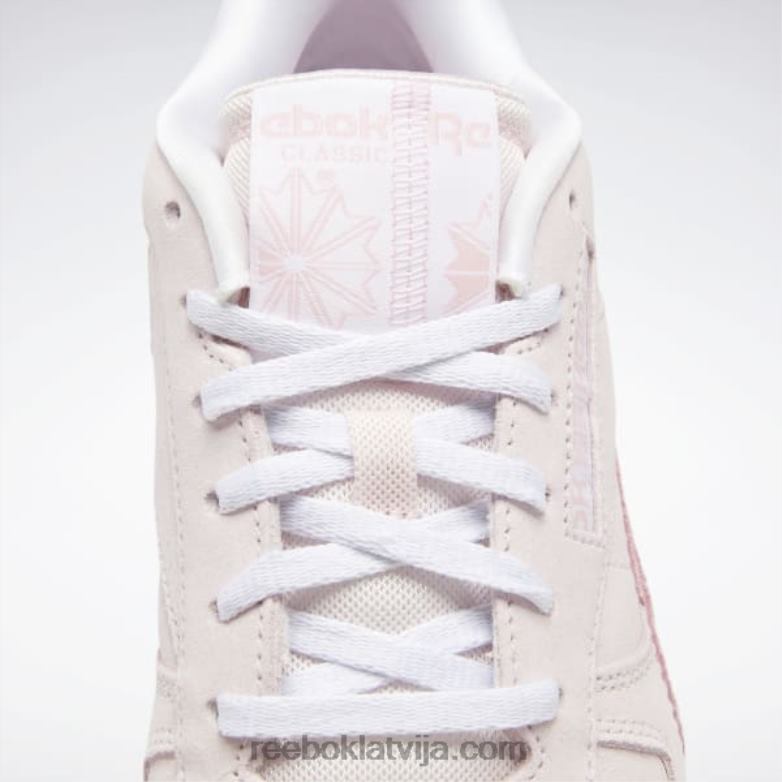 klasiskas ādas sieviešu apavi0T464205 Reebok porcelāna rozā/rozā mirdzums/ftwr balts