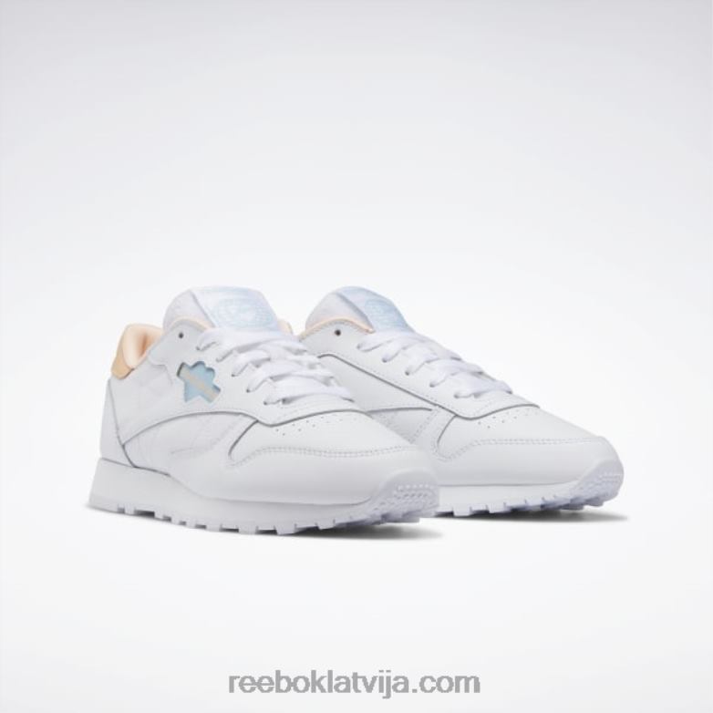 klasiskas ādas sieviešu apavi0T464424 Reebok ftwr balta/zila pērle/aura oranža