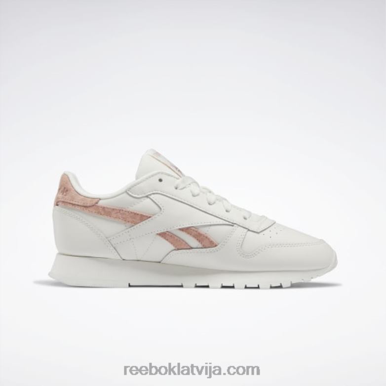 klasiskas ādas sieviešu apavi0T464428 Reebok krīts/aura oranžs