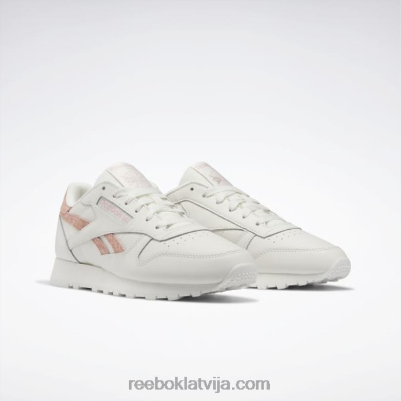 klasiskas ādas sieviešu apavi0T464428 Reebok krīts/aura oranžs