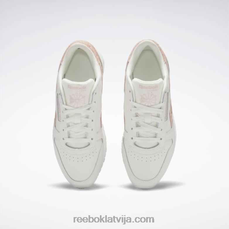 klasiskas ādas sieviešu apavi0T464428 Reebok krīts/aura oranžs