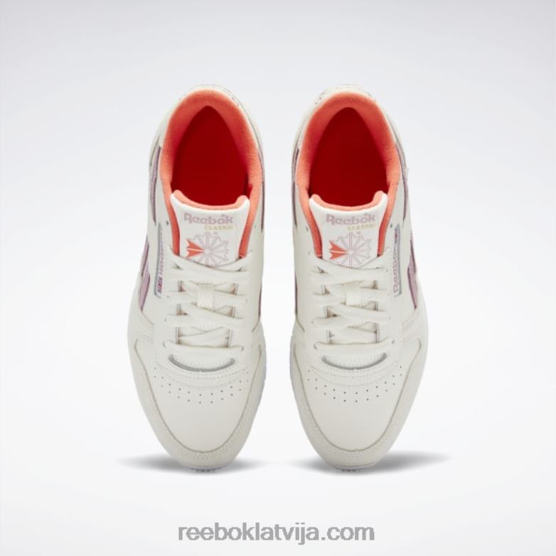 klasiskas ādas sieviešu apavi0T46481 Reebok krīts/uzliets ceriņš/ftwr balts
