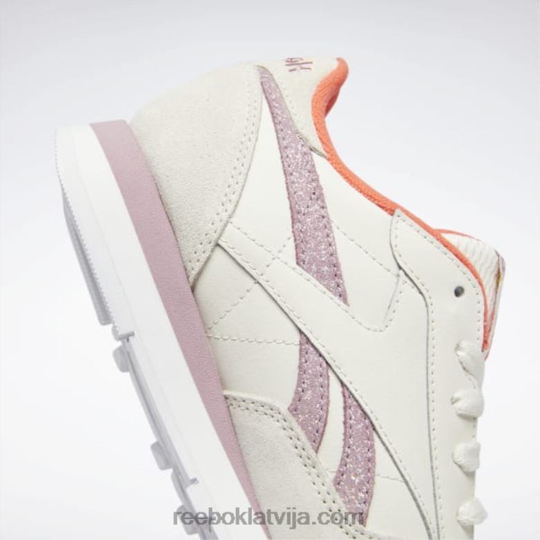 klasiskas ādas sieviešu apavi0T46481 Reebok krīts/uzliets ceriņš/ftwr balts