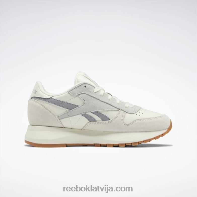 klasiskas ādas sp sieviešu apavi0T464179 Reebok krīts/tīri pelēks 2/matēts sudrabs