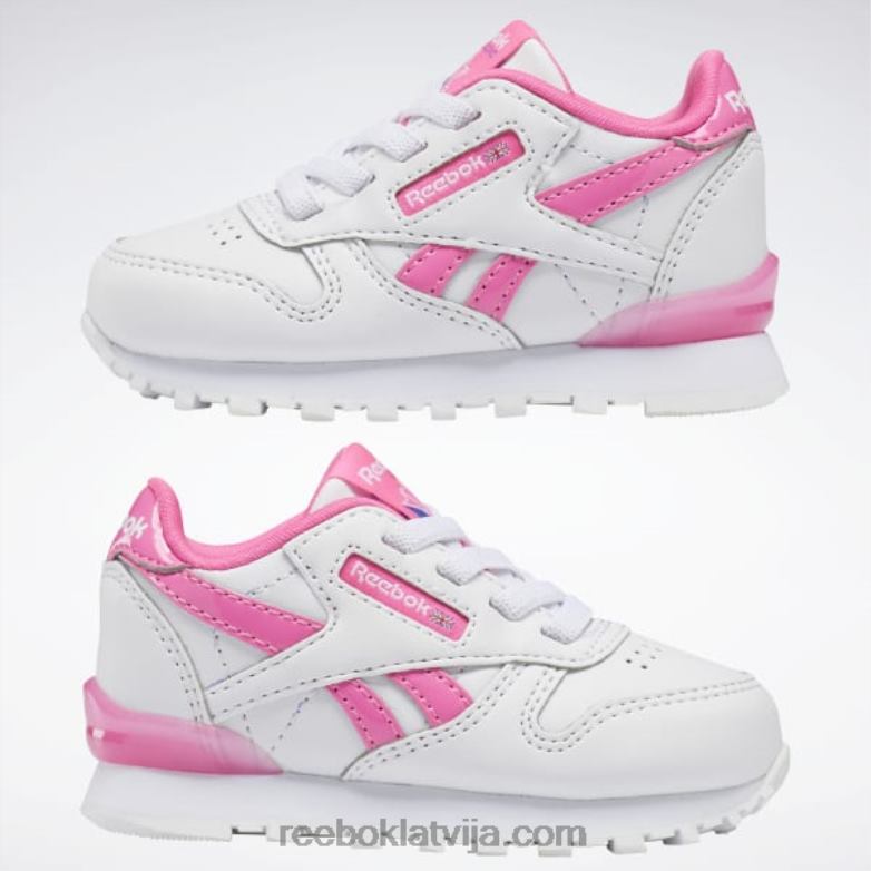 klasiskas ādas step \n\ flash kurpes - toddler bērni 0T4641377 Reebok ftwr balts/atomrozā