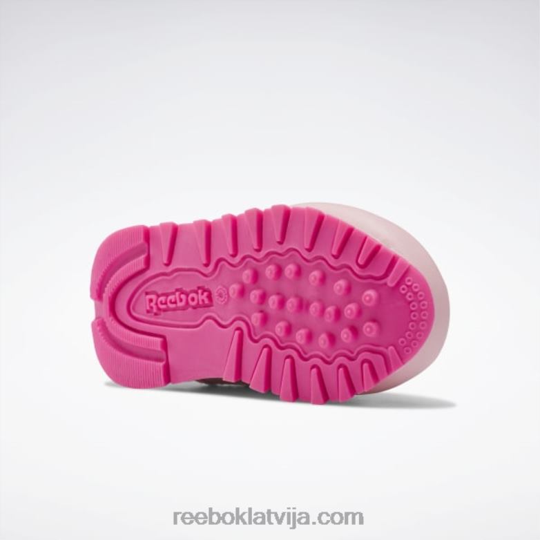klasiskas ādas step \n\ flash kurpes - toddler bērni 0T4641397 Reebok rozā mirdzums/atomrozā