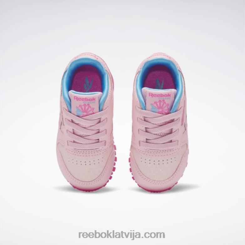 klasiskas ādas step \n\ flash kurpes - toddler bērni 0T4641397 Reebok rozā mirdzums/atomrozā