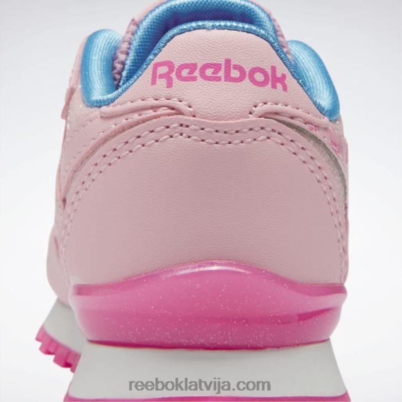 klasiskas ādas step \n\ flash kurpes - toddler bērni 0T4641397 Reebok rozā mirdzums/atomrozā
