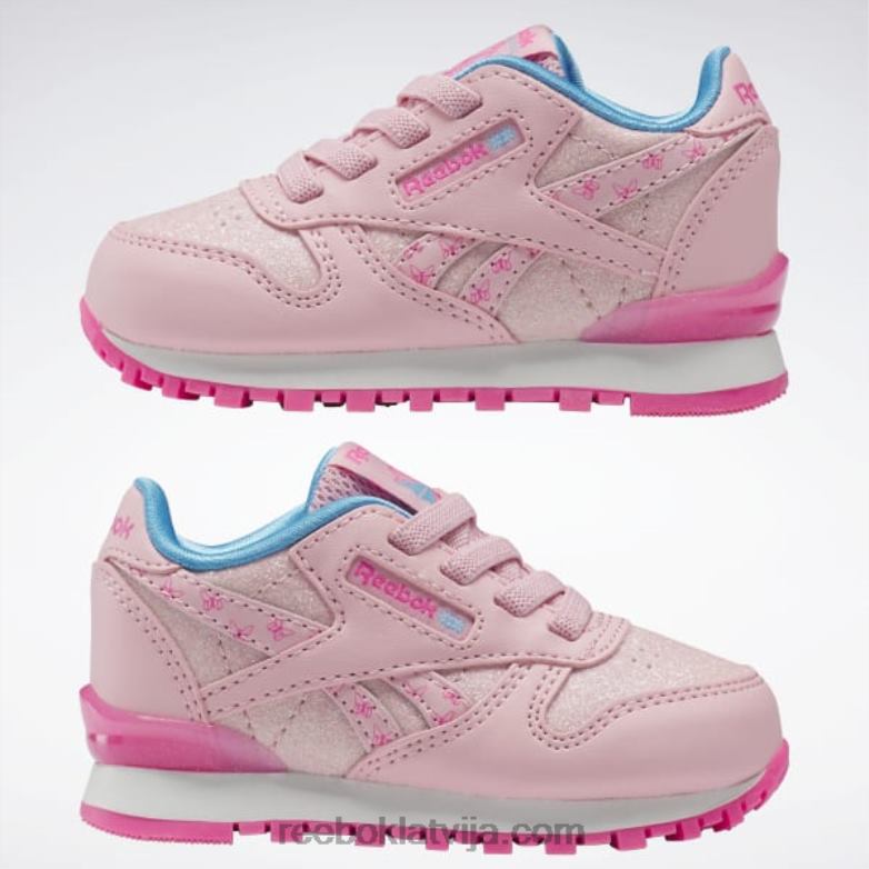 klasiskas ādas step \n\ flash kurpes - toddler bērni 0T4641397 Reebok rozā mirdzums/atomrozā