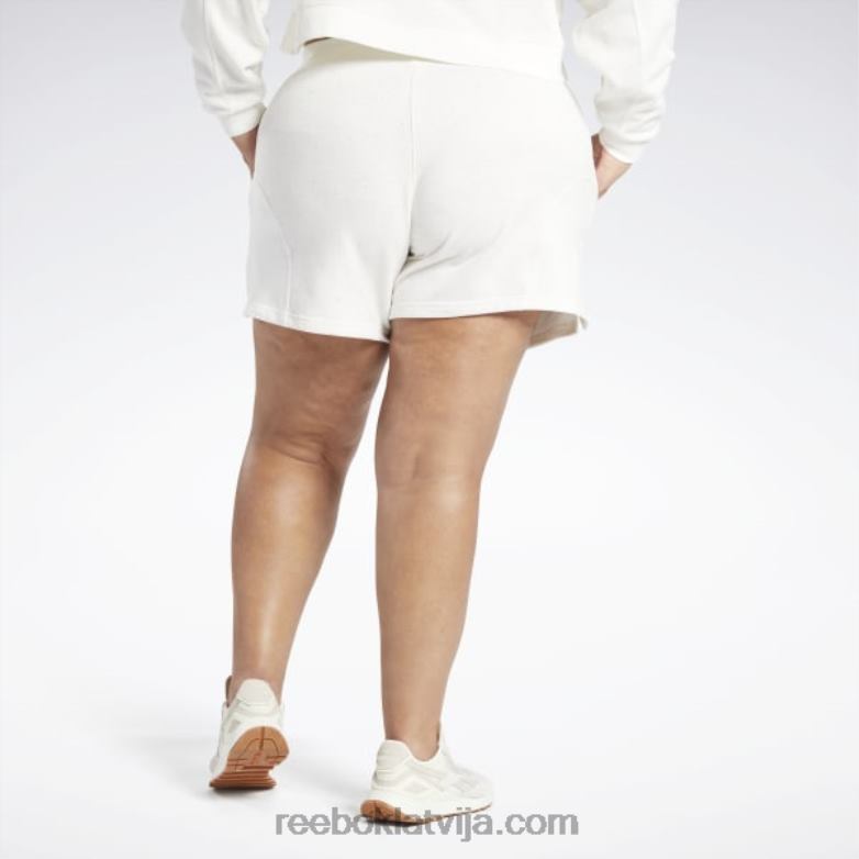 klasiski augstskolu augstceltnes šorti (liela izmēra) sievietes 0T464869 Reebok krīts