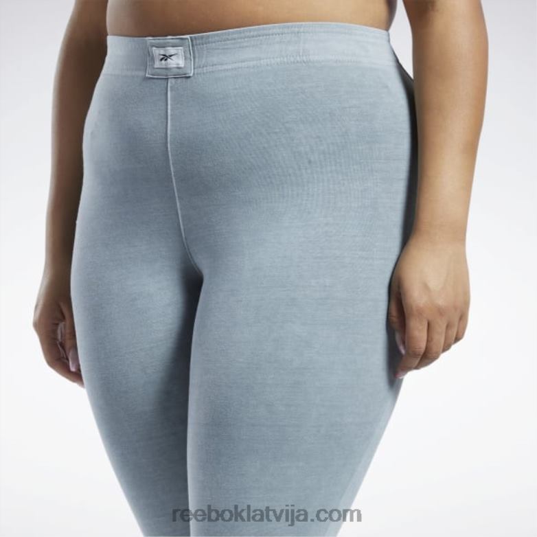 klasiski dabīgas krāsas kāpšļa legingi (plus izmēra) sievietes 0T464594 Reebok tīri pelēks 3