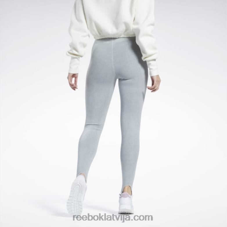 klasiski dabīgas krāsas kāpšļa legingi sievietes 0T464567 Reebok tīri pelēks 3