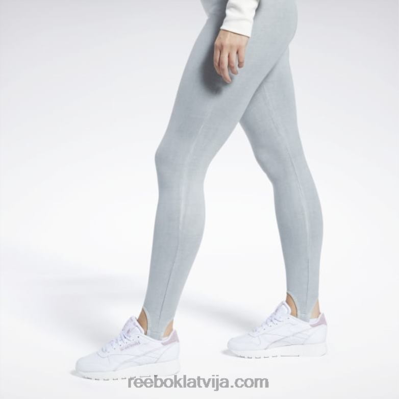 klasiski dabīgas krāsas kāpšļa legingi sievietes 0T464567 Reebok tīri pelēks 3