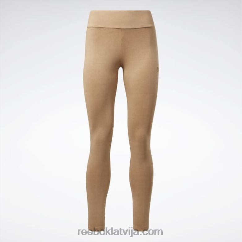 klasiski dabīgas krāsas legingi sievietes 0T464905 Reebok savvaļas brūns
