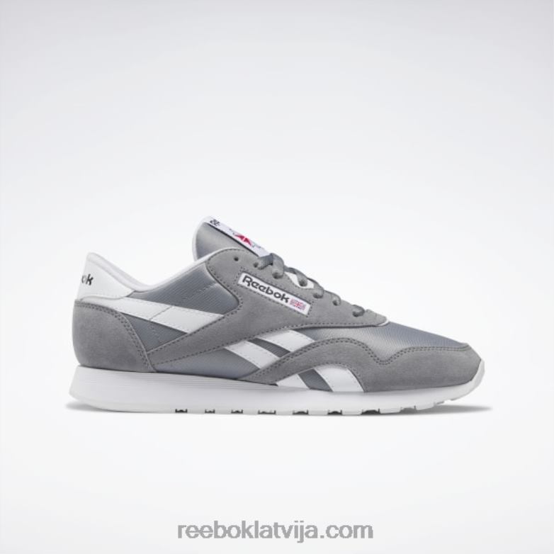 klasiski neilona vīriešu apavi0T4641047 Reebok tīri pelēks 5/ftwr balts