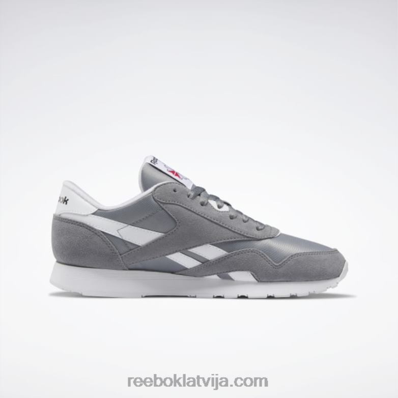 klasiski neilona vīriešu apavi0T4641047 Reebok tīri pelēks 5/ftwr balts