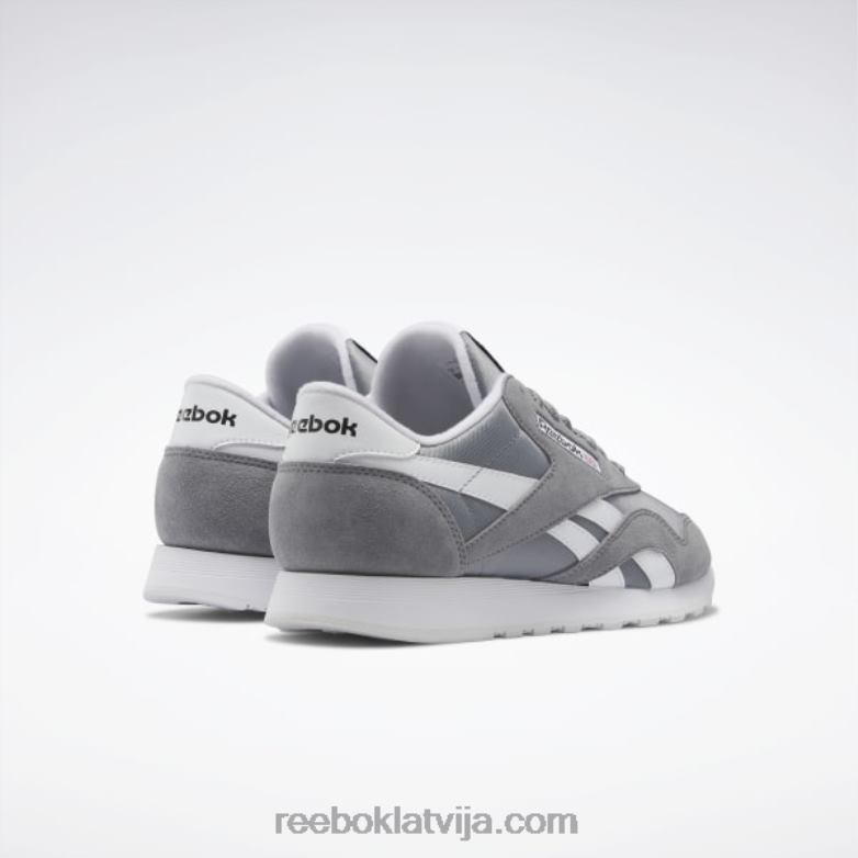 klasiski neilona vīriešu apavi0T4641047 Reebok tīri pelēks 5/ftwr balts