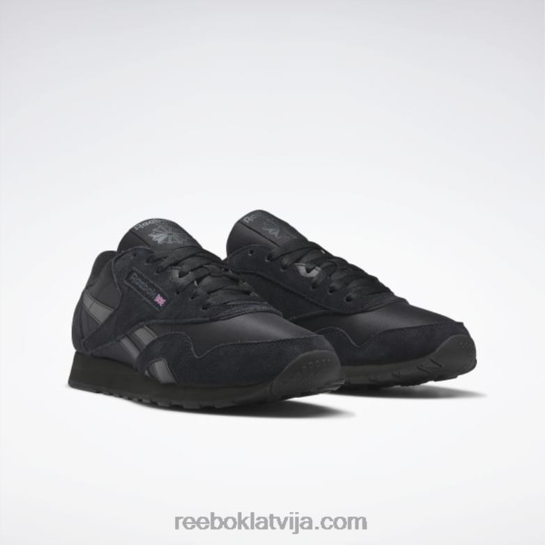 klasiski neilona vīriešu apavi0T4641078 Reebok kodols melns/tīri pelēks 7