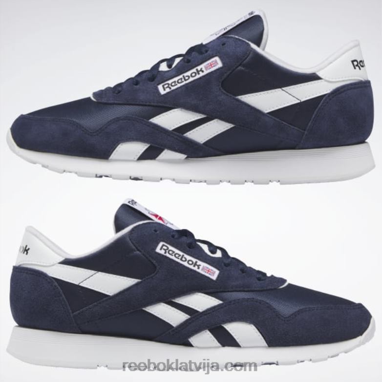 klasiski neilona vīriešu apavi0T4641083 Reebok vektors navy/ftwr balts