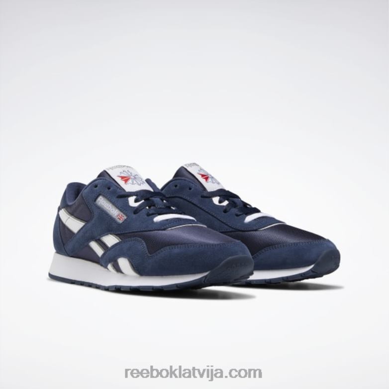 klasiski neilona vīriešu apavi0T4641142 Reebok komanda flote/platīns