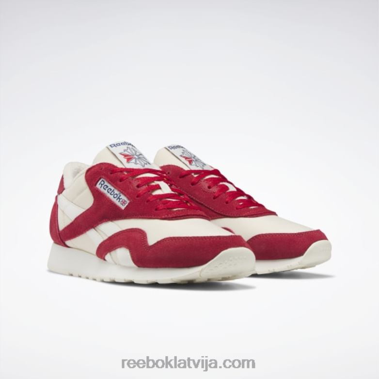 klasiski neilona vīriešu apavi0T4641217 Reebok zibspuldze sarkana/krīta/klasiski balta