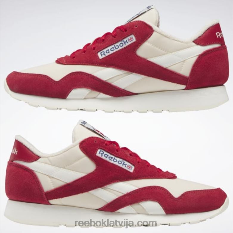 klasiski neilona vīriešu apavi0T4641217 Reebok zibspuldze sarkana/krīta/klasiski balta