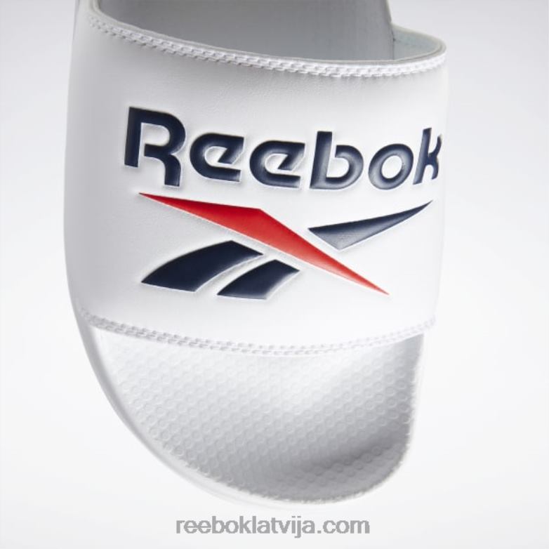 klasiskie slaidi0T464380 Reebok balts/koleģiāls navy/mirdzoši sarkans