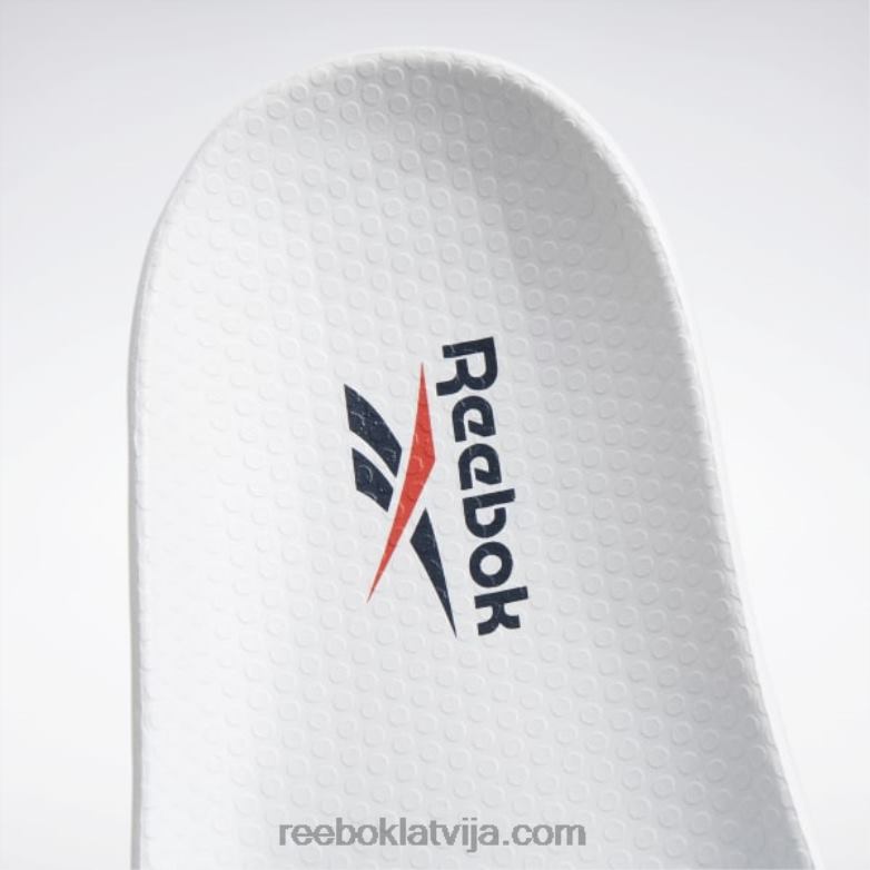 klasiskie slaidi0T464380 Reebok balts/koleģiāls navy/mirdzoši sarkans