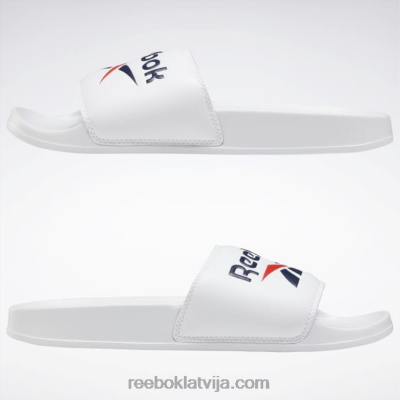klasiskie slaidi0T464380 Reebok balts/koleģiāls navy/mirdzoši sarkans