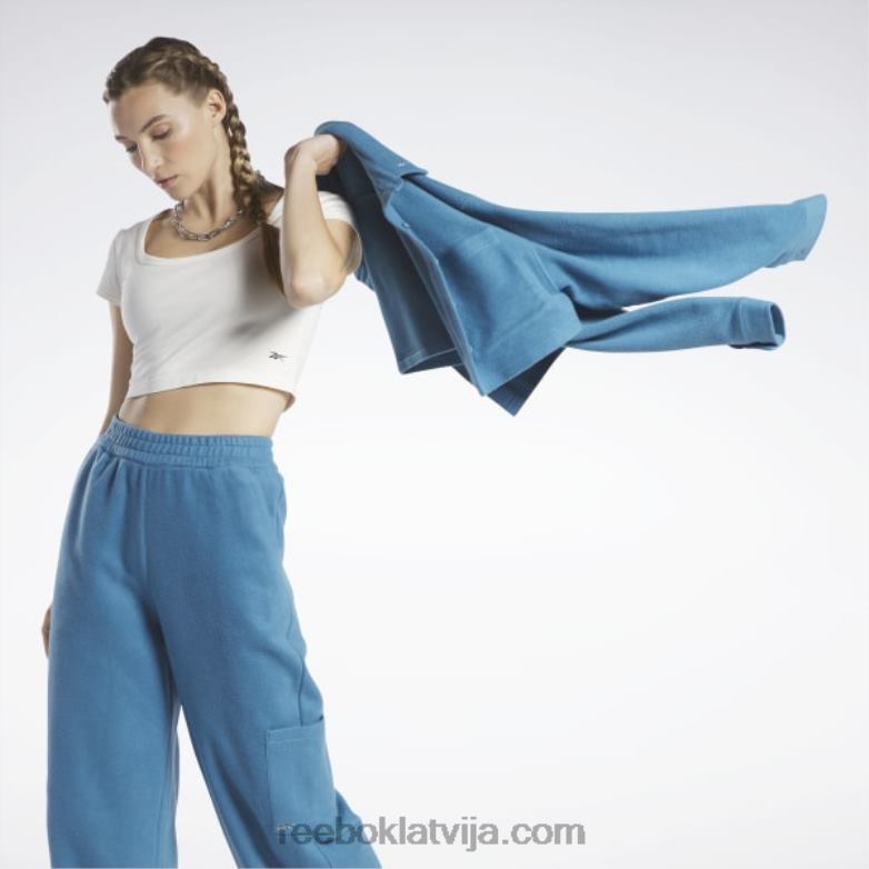 klasisks apgriezts džersija t-krekls sievietes 0T464860 Reebok krīts