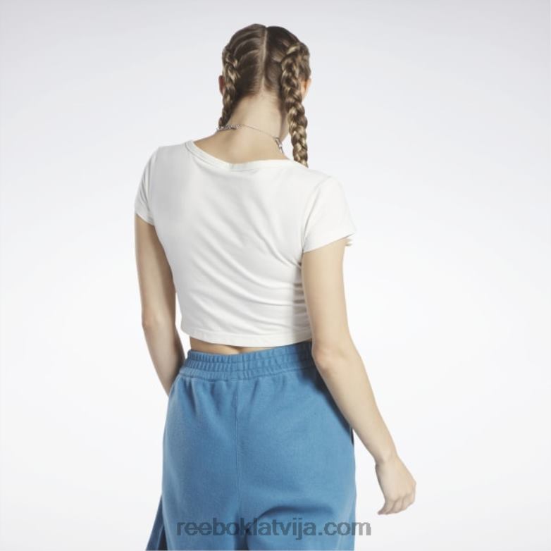 klasisks apgriezts džersija t-krekls sievietes 0T464860 Reebok krīts
