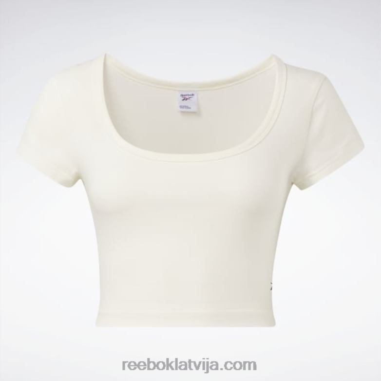 klasisks apgriezts džersija t-krekls sievietes 0T464860 Reebok krīts