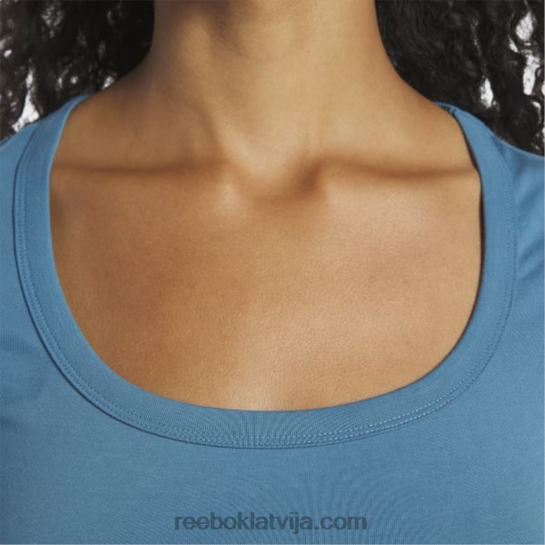 klasisks apgriezts džersija t-krekls sievietes 0T464884 Reebok tēraudzils s23-r