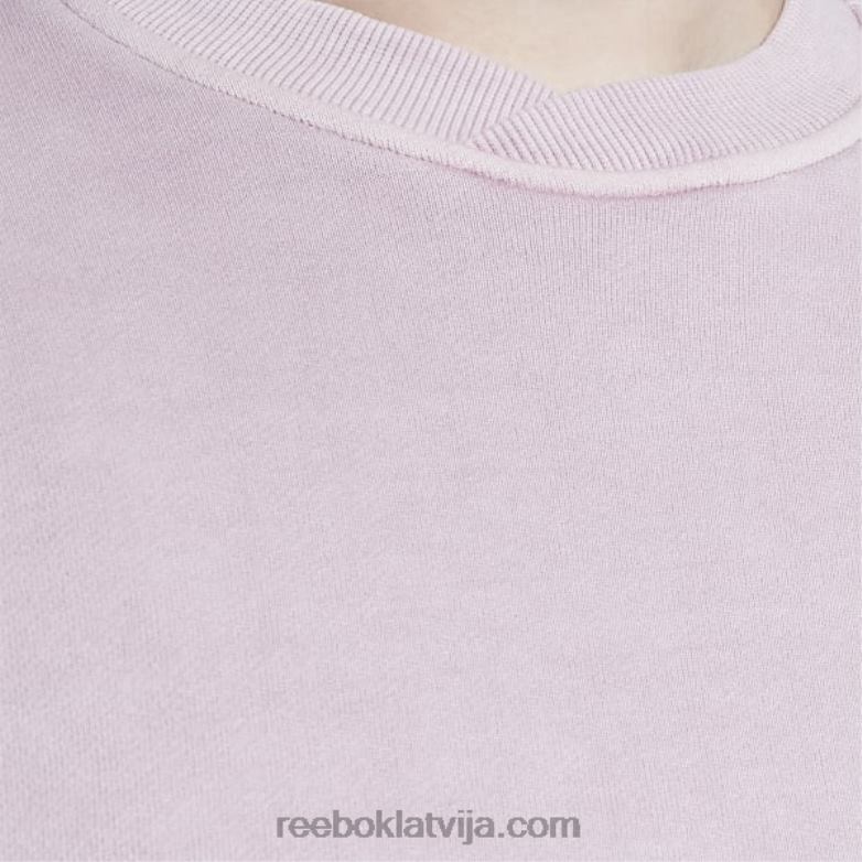 klasisks dabīgas krāsas sporta krekls (plus izmērs) sievietes 0T464903 Reebok uzliets ceriņš