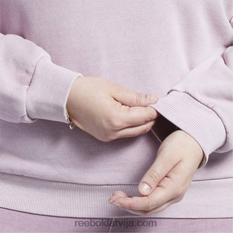 klasisks dabīgas krāsas sporta krekls (plus izmērs) sievietes 0T464903 Reebok uzliets ceriņš