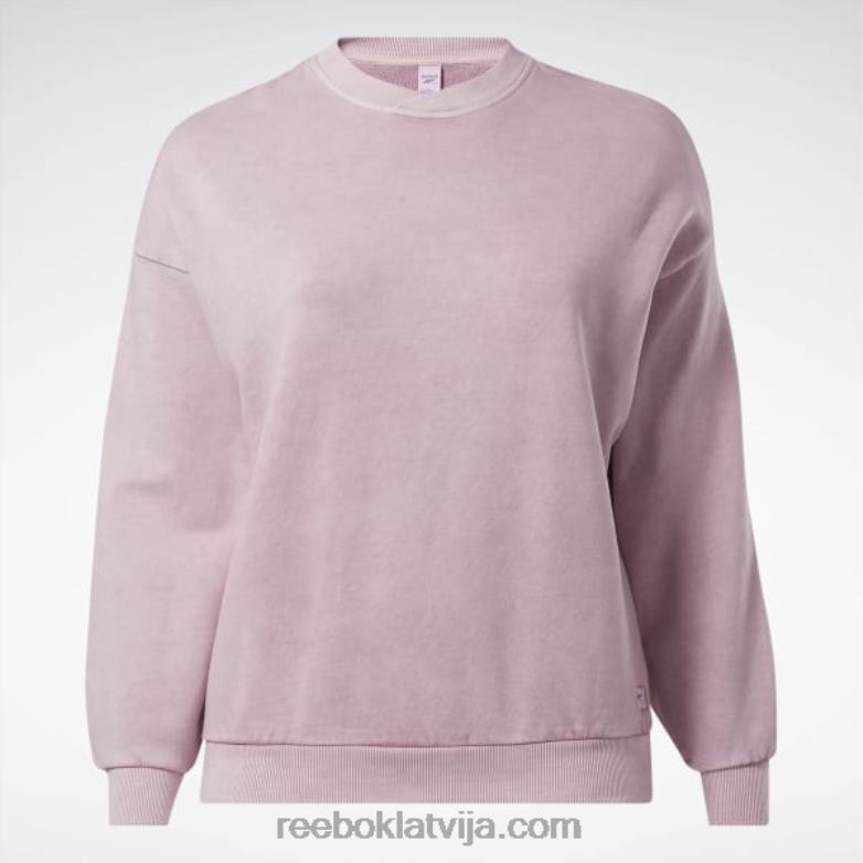 klasisks dabīgas krāsas sporta krekls (plus izmērs) sievietes 0T464903 Reebok uzliets ceriņš