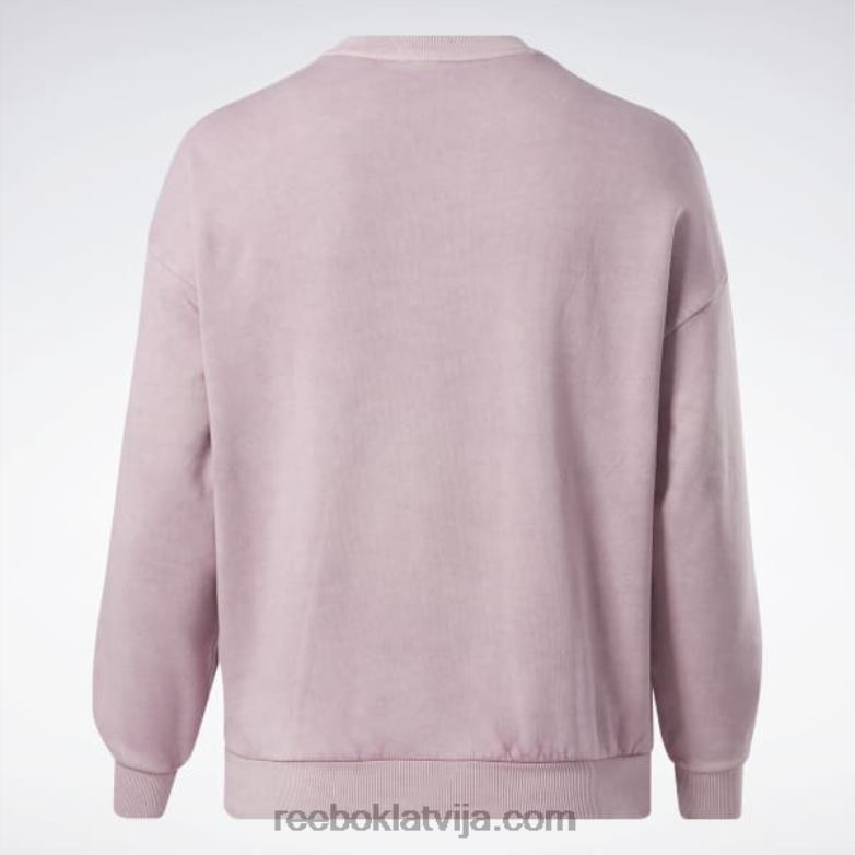 klasisks dabīgas krāsas sporta krekls (plus izmērs) sievietes 0T464903 Reebok uzliets ceriņš