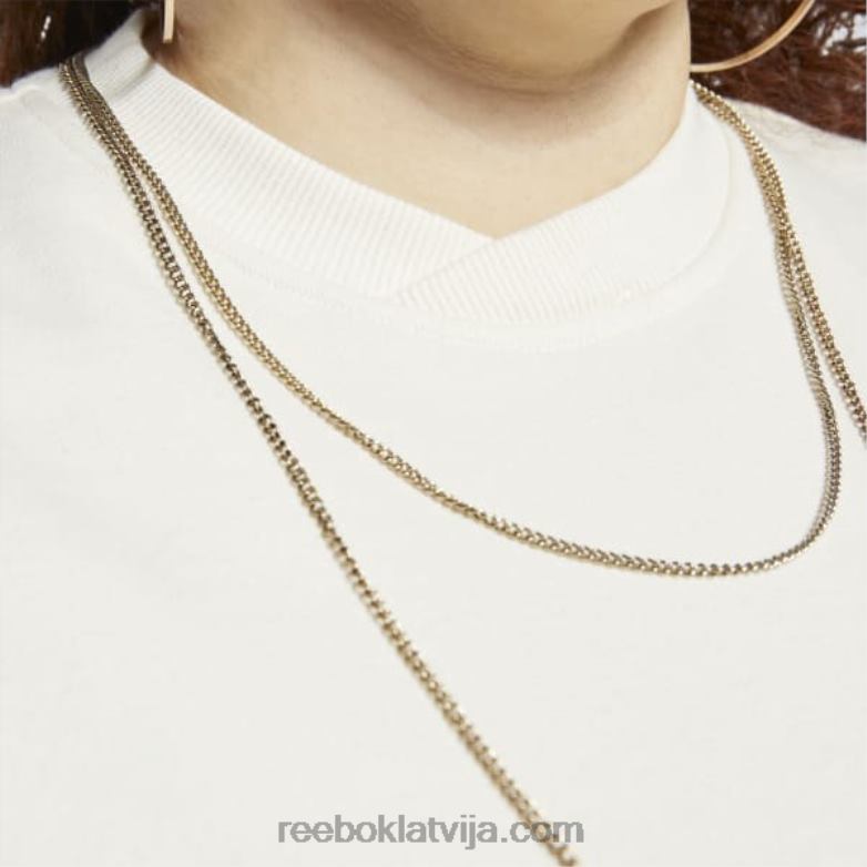 klasisks dabīgas krāsas sporta krekls (plus izmērs) sievietes 0T464904 Reebok nekrāsots