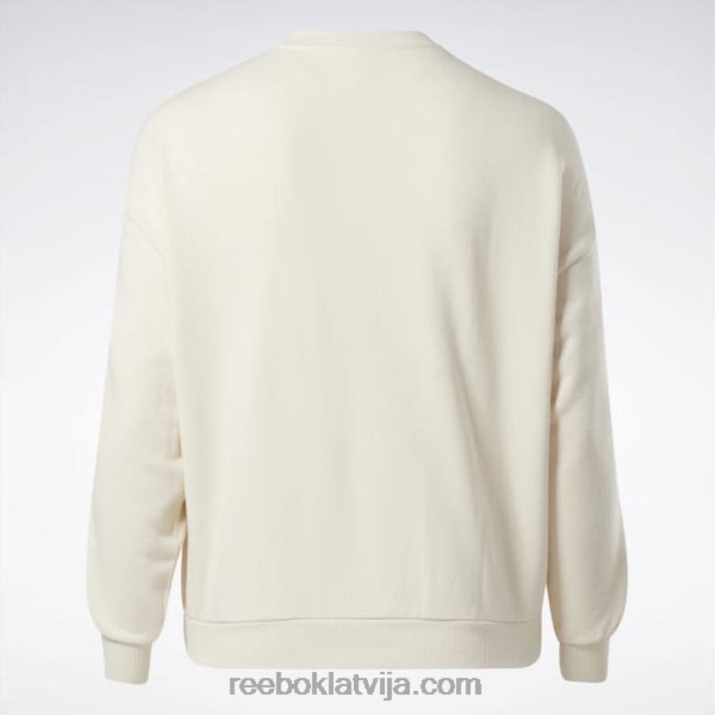 klasisks dabīgas krāsas sporta krekls (plus izmērs) sievietes 0T464904 Reebok nekrāsots