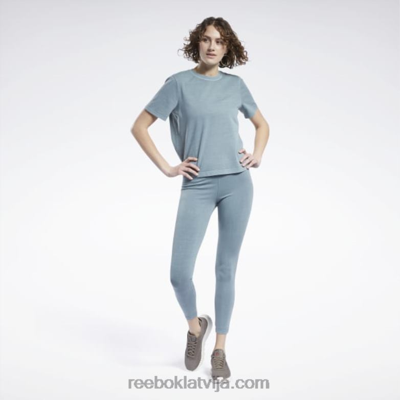 klasisks dabīgas krāsas t-krekls sievietes 0T464974 Reebok pusnakts priede