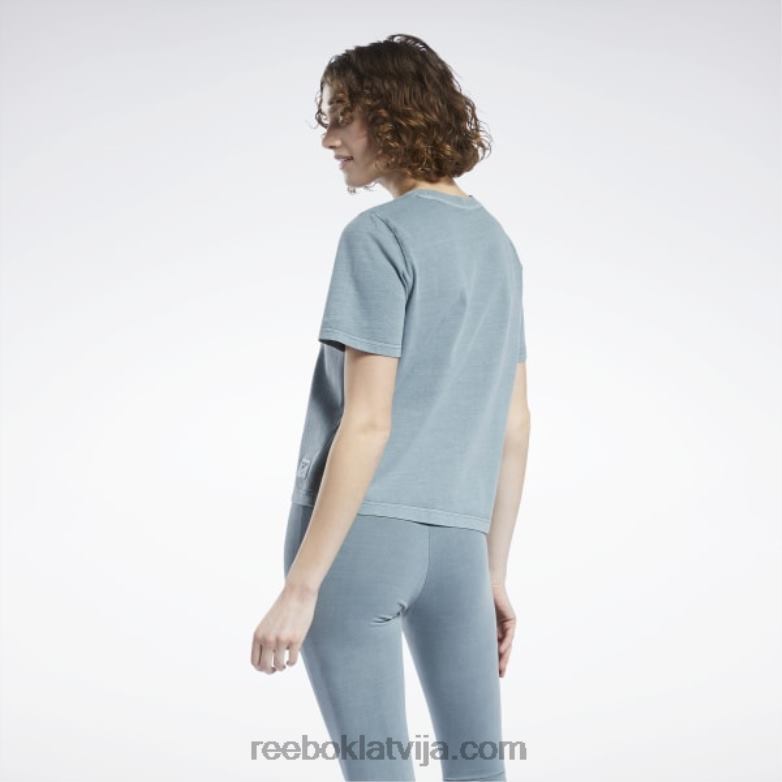 klasisks dabīgas krāsas t-krekls sievietes 0T464974 Reebok pusnakts priede